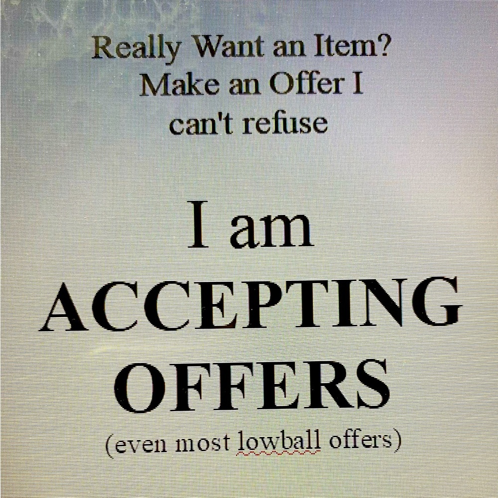 This is my offer to you to Offer an amount you are comfortable with. 👍